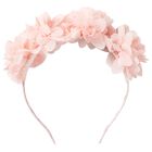Girls Pink Flower Headband , 2, hi-res