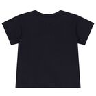 Baby Boys Navy Blue Teddy T-Shirt, 2, hi-res