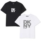 Boys Black & White Logo T-Shirts ( 2-Pack ), 1, hi-res