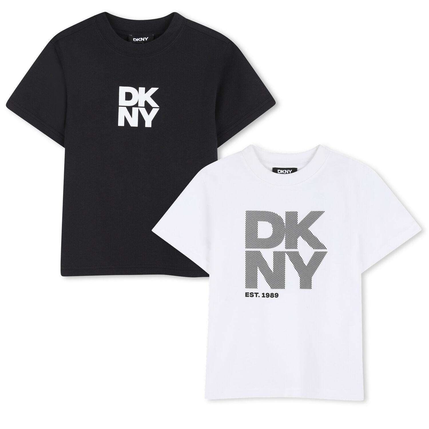 Boys Black & White Logo T-Shirts ( 2-Pack ), 1, hi-res