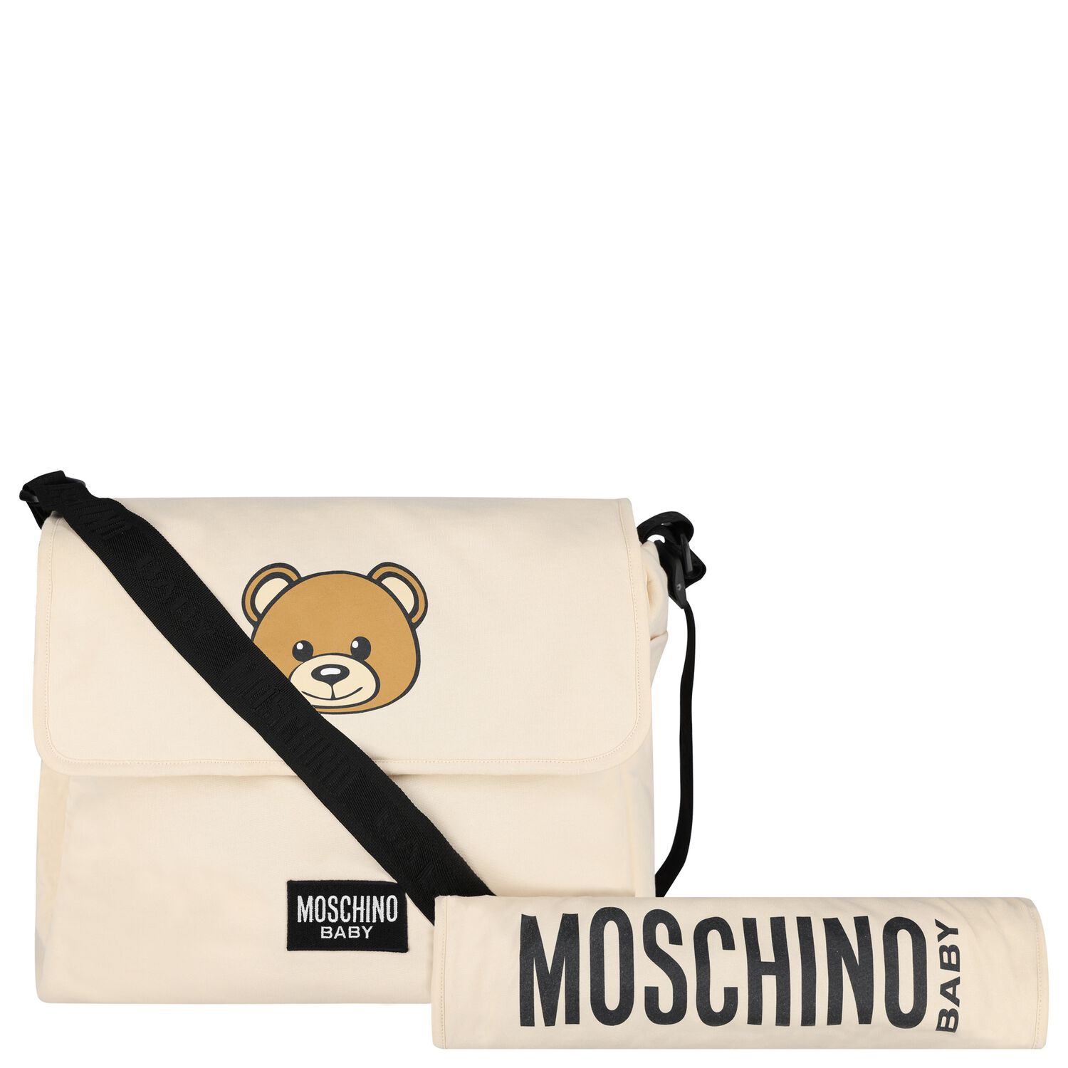 Beige Teddy Bear Baby Changing Bag, 2, hi-res
