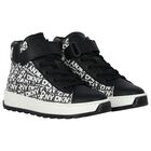 Black & White Logo Trainers, 1, hi-res