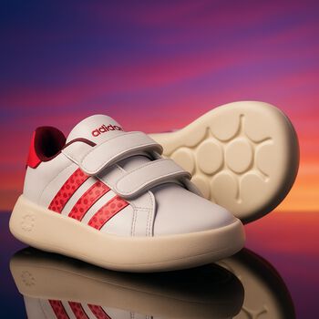 Girls White & Pink Grand Court Bubblecomfy Minnie Trainers