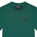 Boys Green Logo T-Shirt, 9, hi-res
