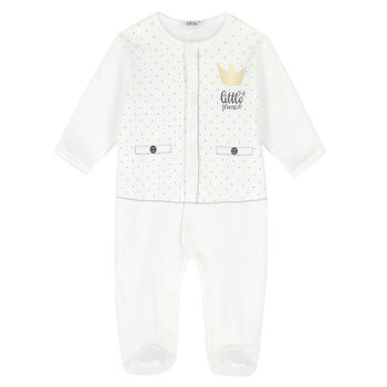 Baby Boys White Babygrow
