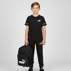 Boys Black Logo T-Shirt, 1, hi-res