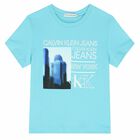 Boys Blue Logo T-Shirt, 2, hi-res