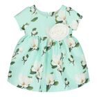 Baby Girls Mint Green Dress, 1, hi-res