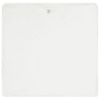 بطانية بيضاء ووردية للبنات الصغيرات