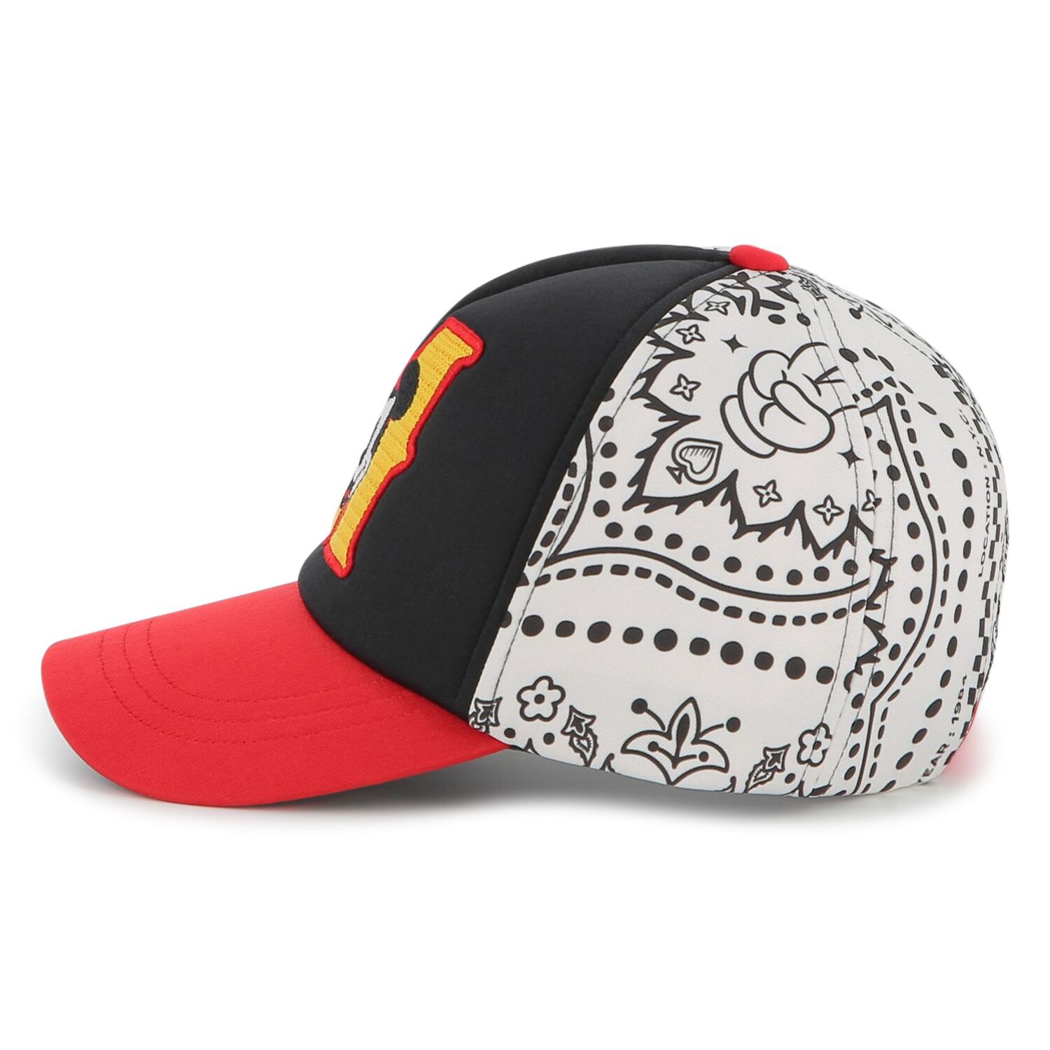 Black, White & Red Disney Cap, 1, hi-res image number null