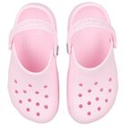 Girls Pale Pink Classic Clogs Sandals, 5, hi-res