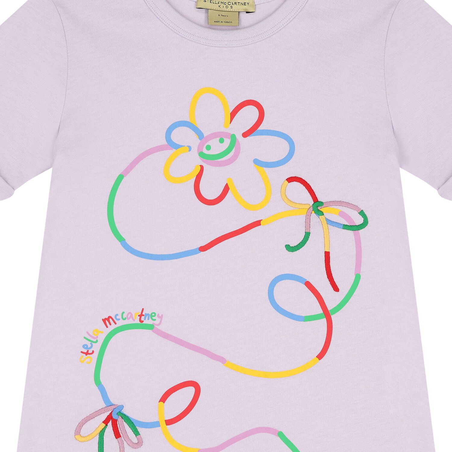 Girls Purple Flower T-Shirt, 1, hi-res