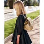 Girls Gold Logo Backpack, 1, hi-res