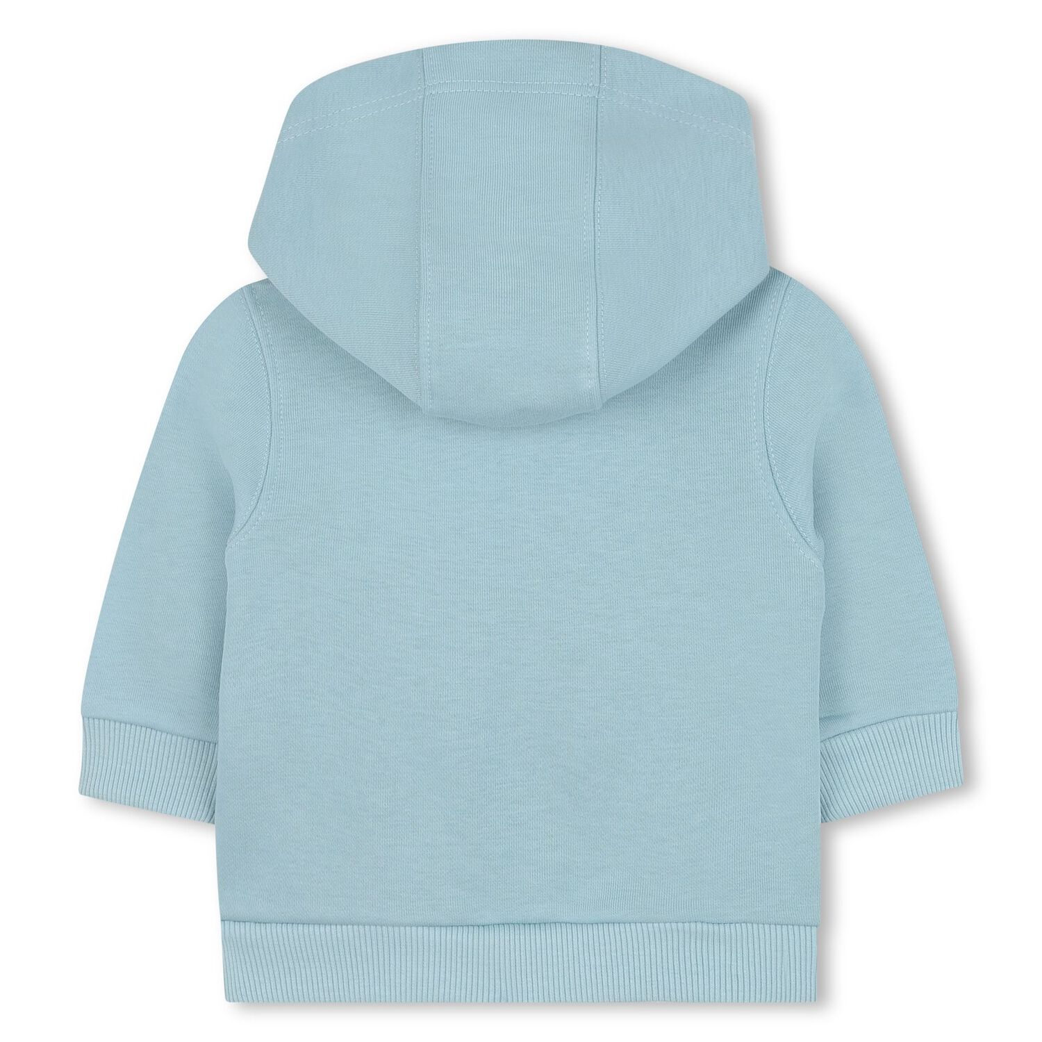 Younger Boys Blue Logo Hooded Zip Up Top, 1, hi-res image number null