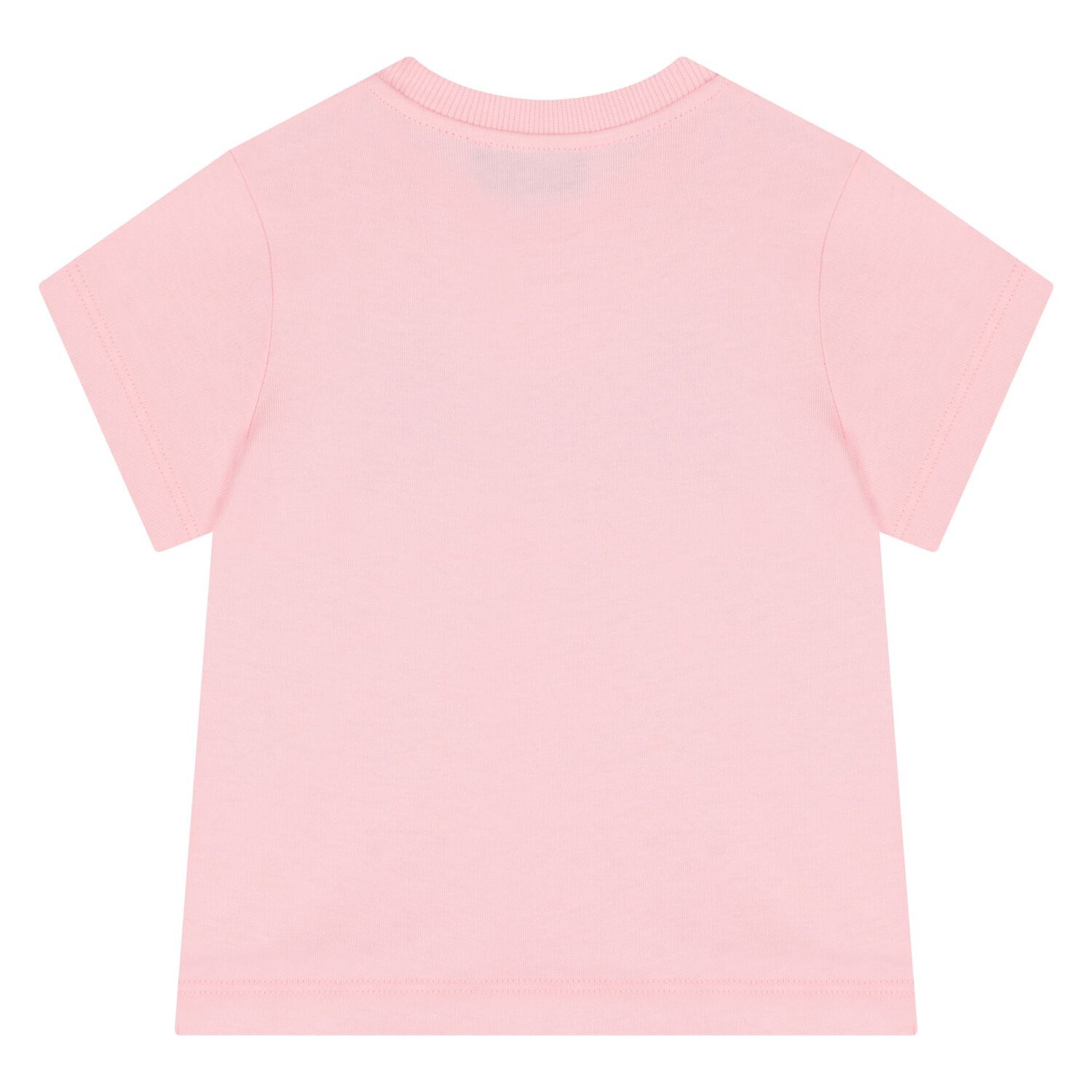 Younger Girls Pink Teddy Bear Logo T-Shirt, 7, hi-res image number null