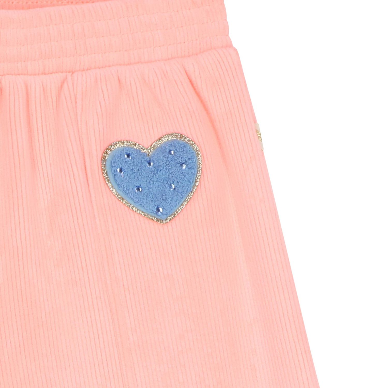 Girls Pink Heart Joggers, 1, hi-res