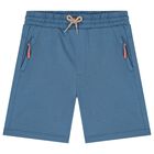 طقم شورت أولاد بطبعة ركوب الأمواج باللونين الأبيض والأزرق, 1, hi-res