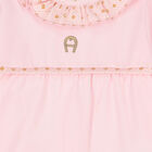 Baby Girls Pink Logo Babygrow, 1, hi-res