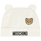 Ivory Teddy Bear Logo Babygrow Gift Set, 1, hi-res