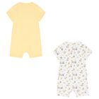 Baby Boys White & Yellow Rompers ( 2-Pack ), 1, hi-res