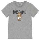 تيشيرت بشعار تيدي باللون الرمادي, 7, hi-res