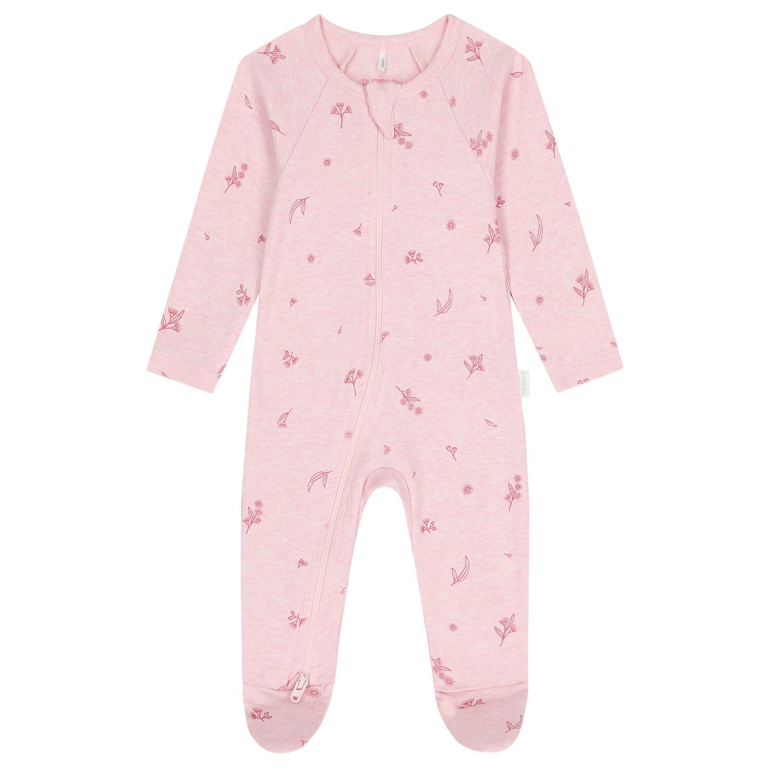 Baby Girls Pink Blossom Babygrow Set, 1, hi-res