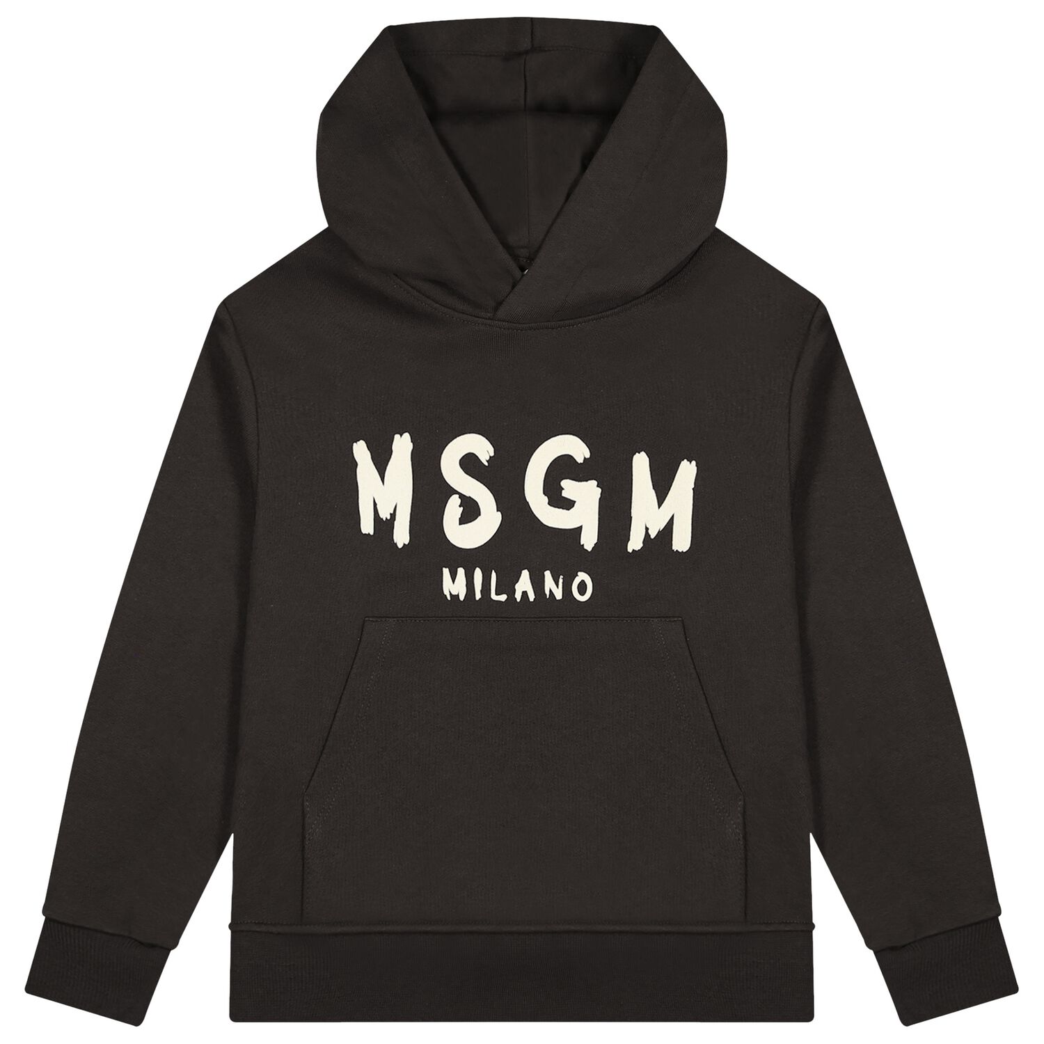 Brown Logo Hooded Top , 3, hi-res