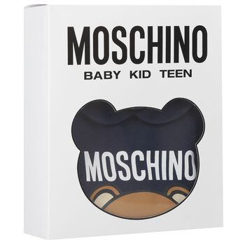 Navy Blue Teddy Bear Logo Babygrow