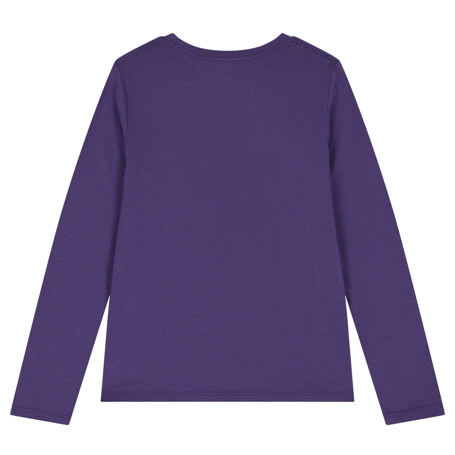Girls Purple Polo Bear Long Sleeve Top, 1, hi-res