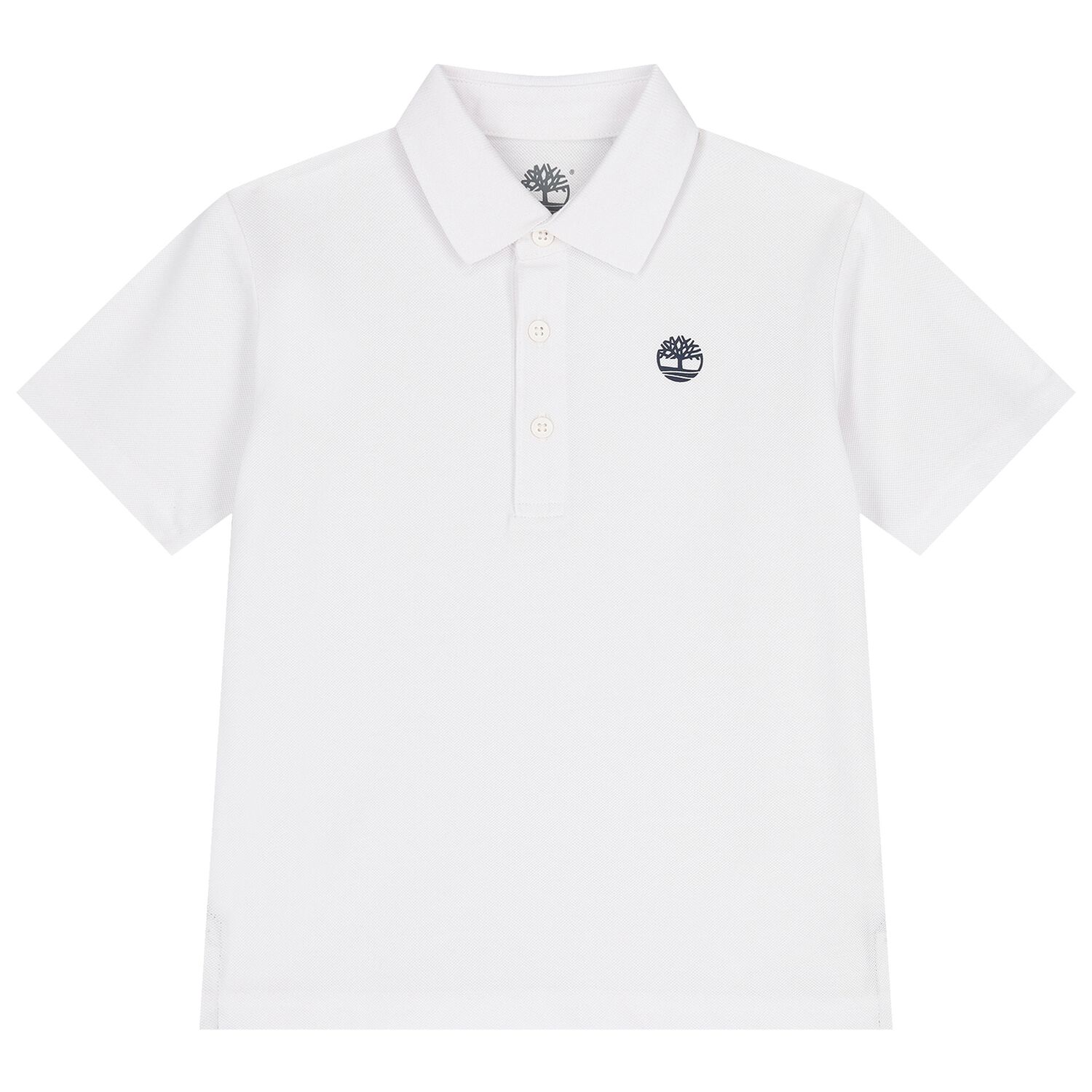 Boys White Logo Polo Shirt, 1, hi-res