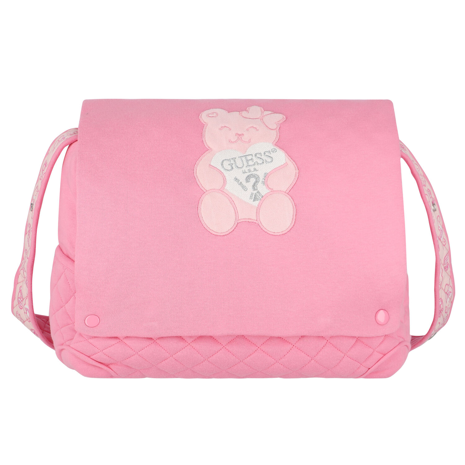 Pink Teddy Logo Baby Changing Bag, 2, hi-res