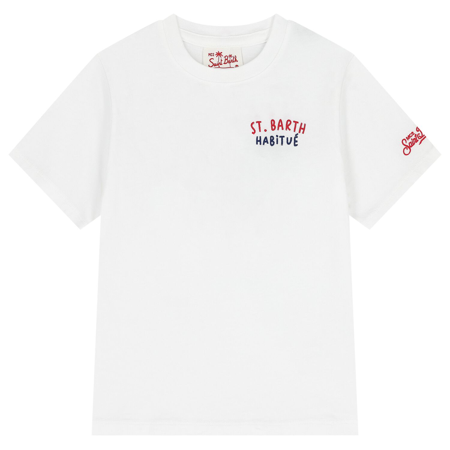Boys White Logo T-Shirt, 1, hi-res
