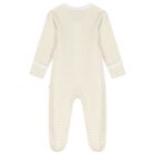 White & Beige Babygrows ( 2 Pack ), 6, hi-res