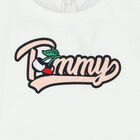 Girls White Logo T-Shirt, 1, hi-res