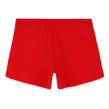 Girls Red Logo Shorts