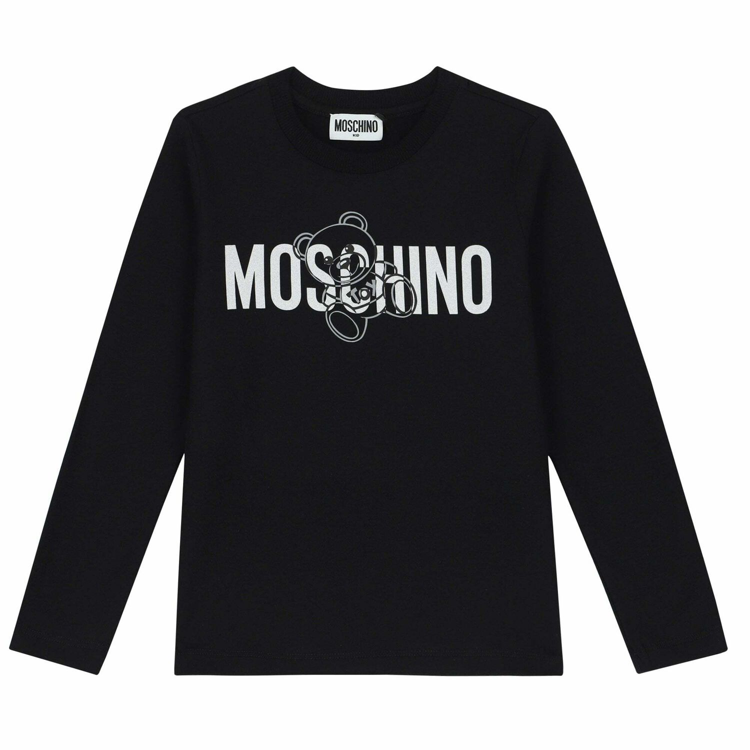 Black Logo Long Sleeve Top, 2, hi-res image number null