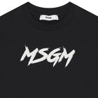 تيشيرت بالشعار باللون الأسود, 2, hi-res