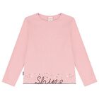 Girls Pink Long Sleeve Top, 1, hi-res