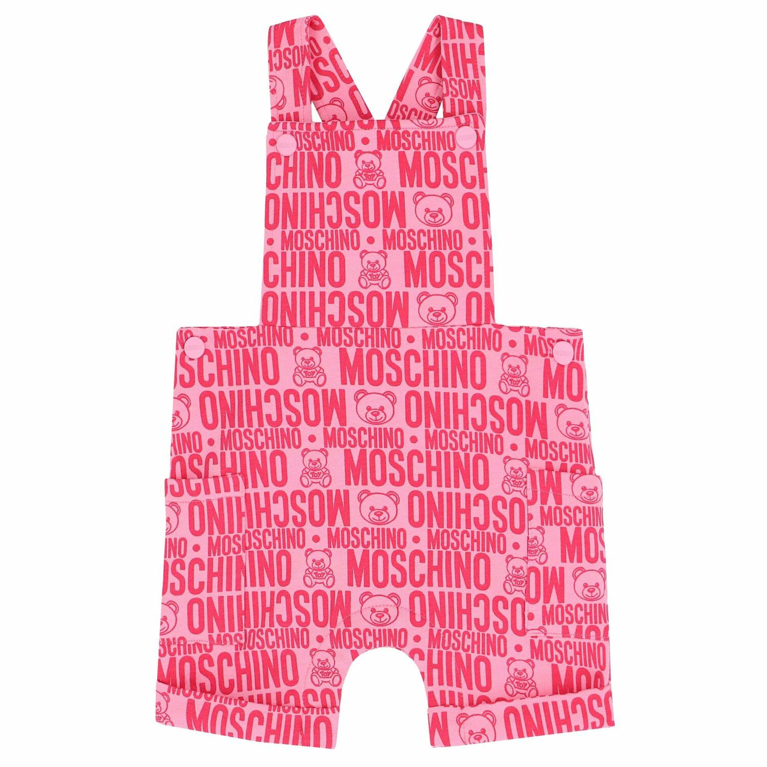 طقم دنغري وتيشيرت باللون الابيض والزهرى, 3, hi-res