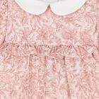 Baby Girls Pink & White Liberty Romper, 1, hi-res