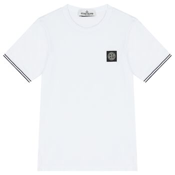 Boys White Logo T-Shirt