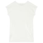 Girls White Sequin Dress, 1, hi-res