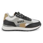 Boys Multi-Coloured Logo Trainers, 1, hi-res