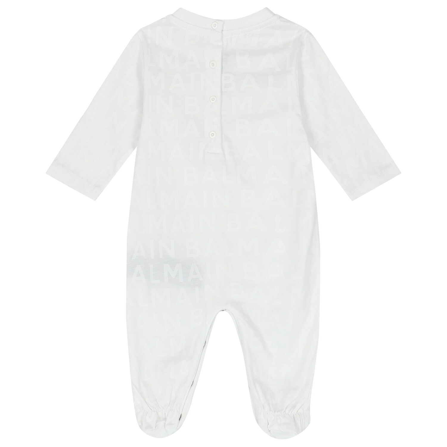 White & Gold Logo Babygrow Gift Set, 1, hi-res