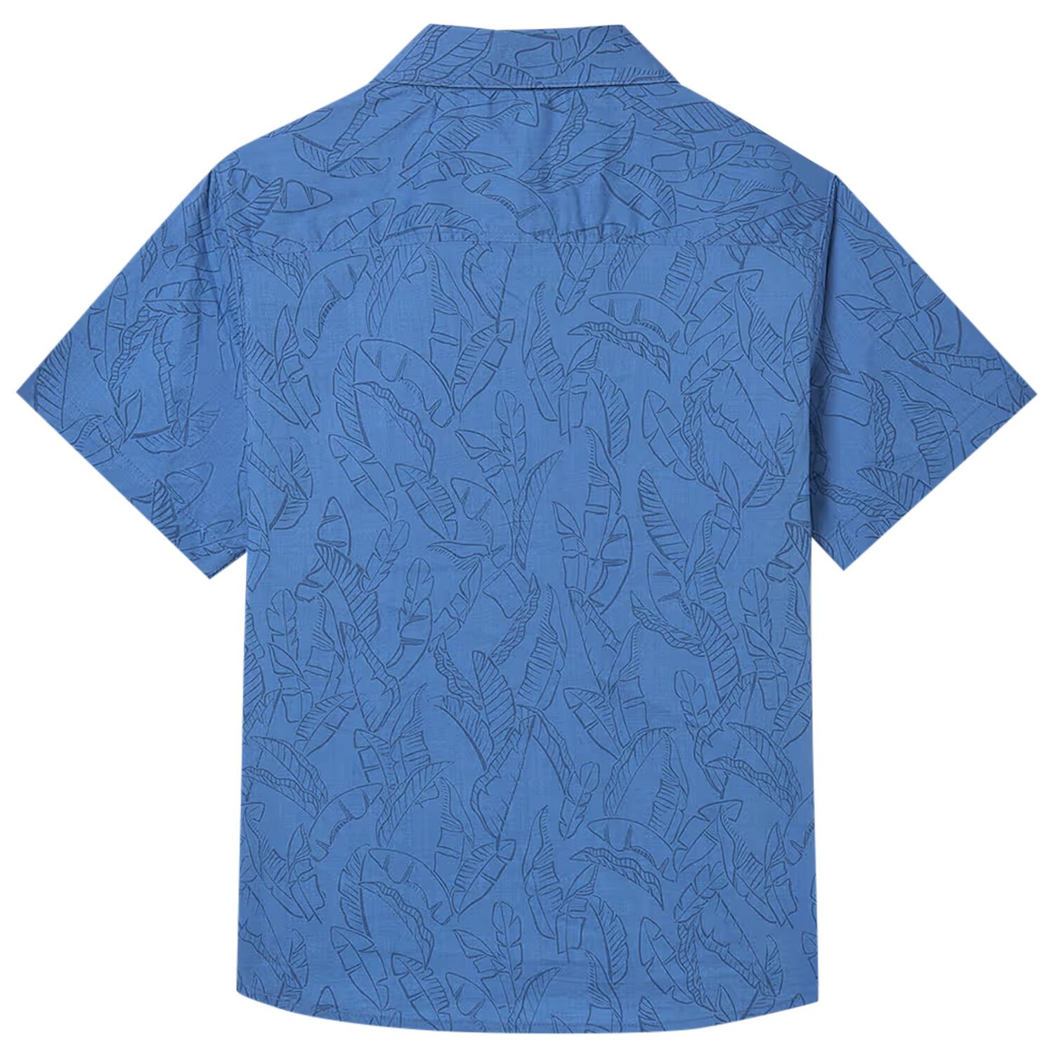 Boys Blue Leaves Shirt, 1, hi-res