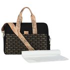 Black & Gold Logo Baby Changing Bag, 1, hi-res