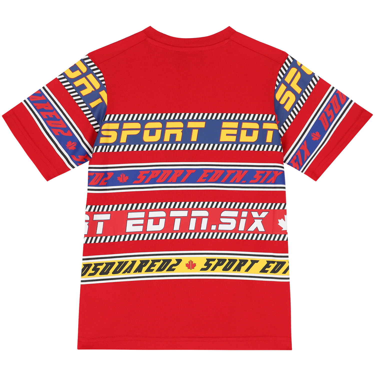 تيشيرت بالشعار باللون الاحمر للاولاد, 1, hi-res image number null