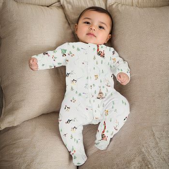 White Festive Babygrow Gift Set