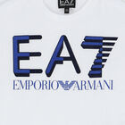 تيشيرت أولاد بالشعار باللون الابيض, 3, hi-res