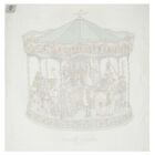 Baby Boys White & Green Carousel Swaddle Carré Blanket, 3, hi-res